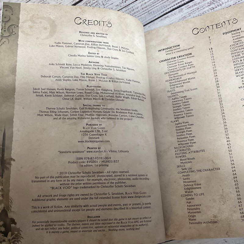 Modiphius BLACK VOID Core Rulebook