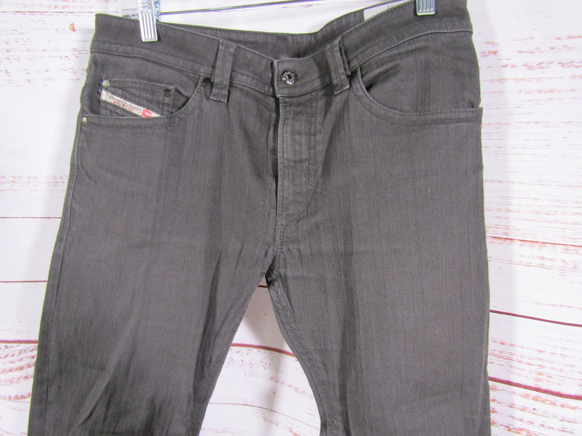 Diesel Thavar Men's Gray Denim Slim Jeans Size 31