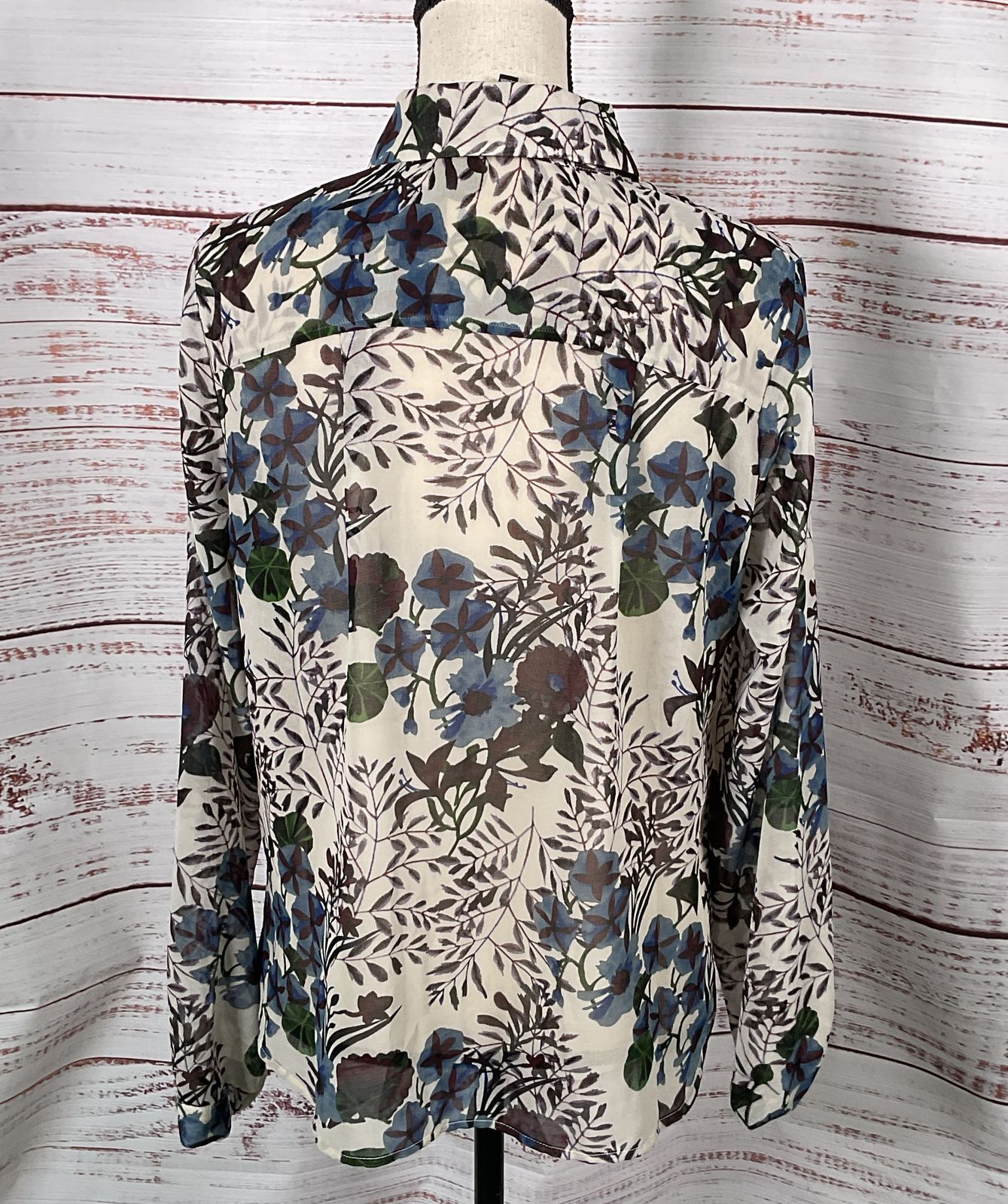Cabi Floral Print Victoria Blouse Multicolor S