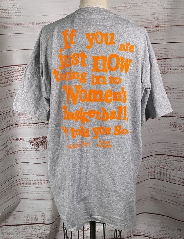 Mitchell & Ness Unisex Playa Society Women's Basketball T Shirt Gray XXL