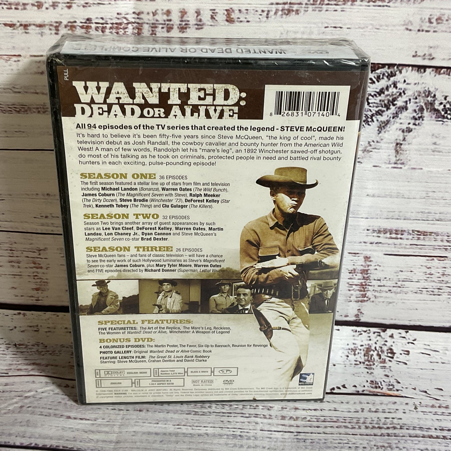 NEW SEALED Wanted: Dead or Alive The Complete 94 Episode Series DVD Set McQueen