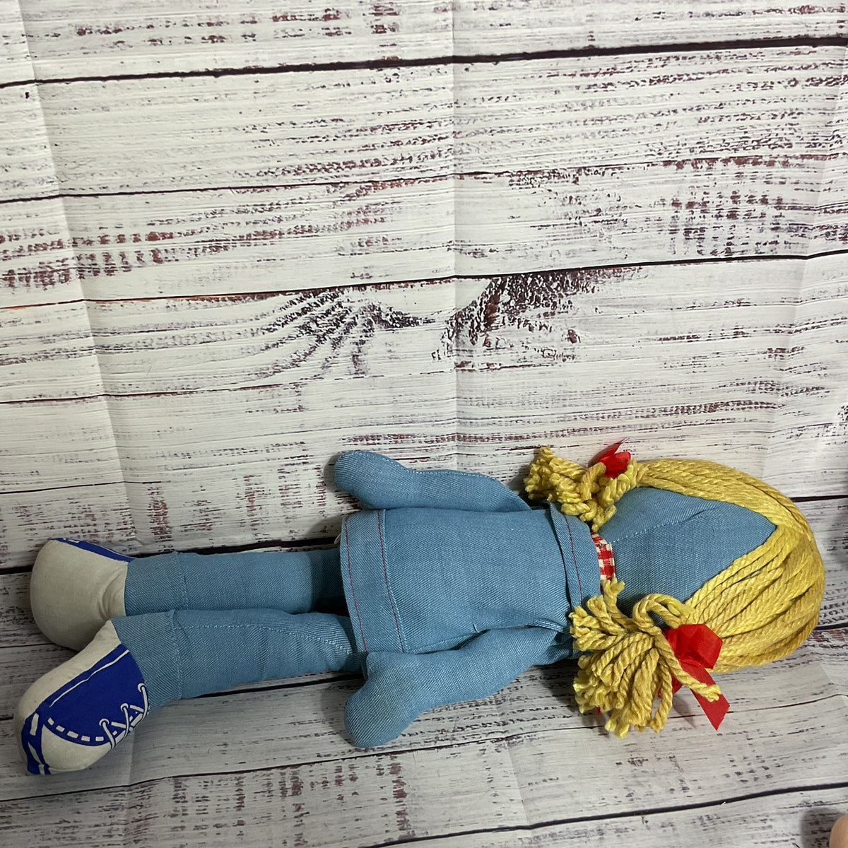 VTG. Nickerbocker Toy Co. LEVIS Denim Rag Doll with Jacket - 16"