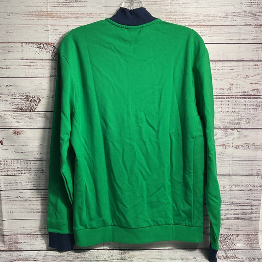 NWT Adidas Golf French Terry Green 3 Stripe 1/4 Zip Pullover Jacket - Size S