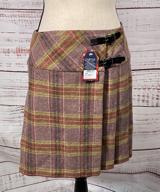Tartan Threads Billie Dornock Wool Skirt Grape 12
