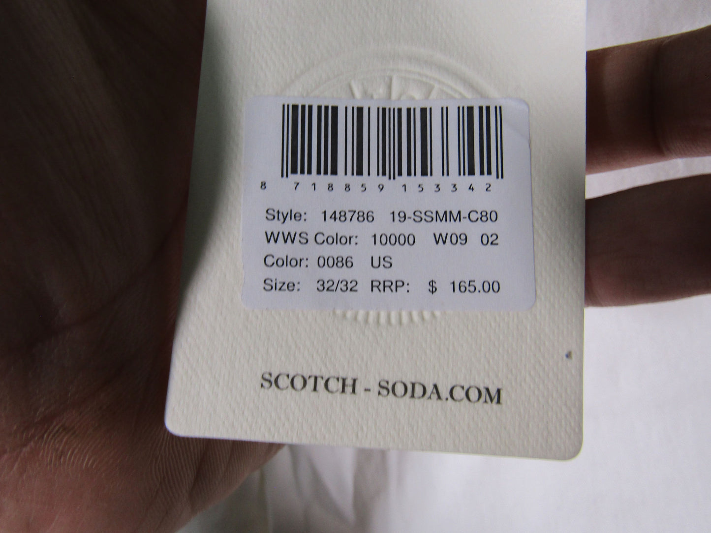 Scotch & Soda Men's Loose Tapered Fit Pants Size 32 x 32