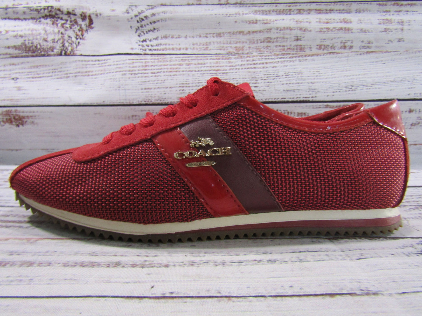 Coach Ivy Women's Red Fashion Sneakers Size 5