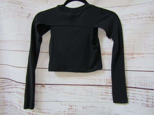 Nike Dri-Fit Girl's Black Long Sleeve Top Size M FN9032-010