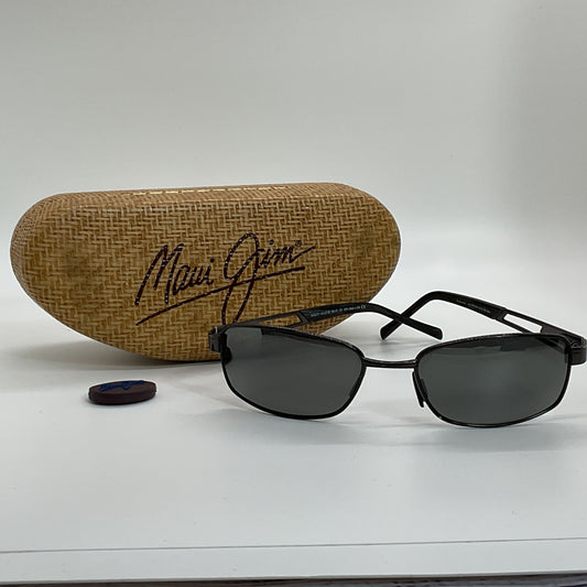MAUI JIM MJ227-02 Puamana Men's Dark Gunmetal Sunglasses with Case- 56[ ]19 130