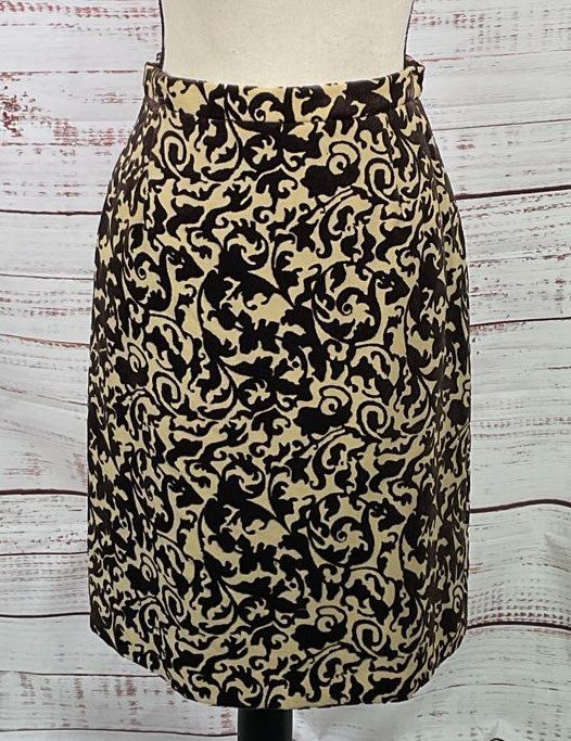 Moschino Cheap and Chic Damask Baroque Print Skirt Multicolor 8