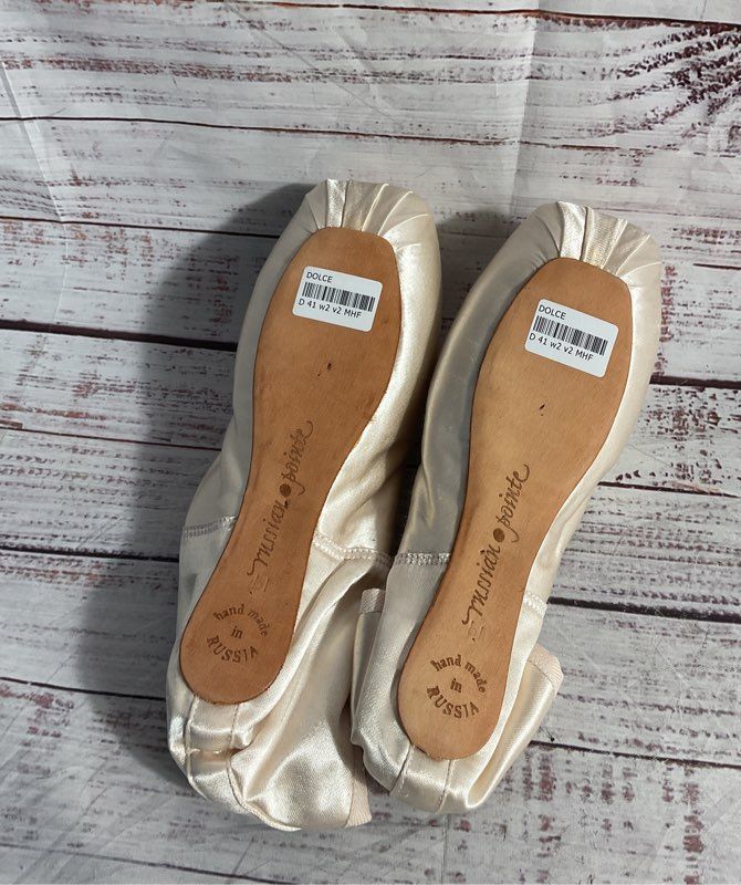 Russian Pointe Brava Pointe Shoe Pink Satin Ballet Size 41 w2 v2 MHF