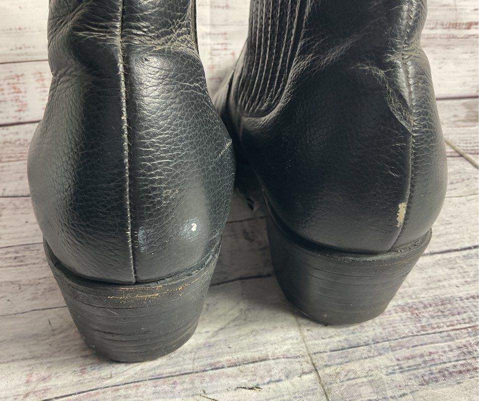 Denver Leather Western Cowboy Boot Black 8.5