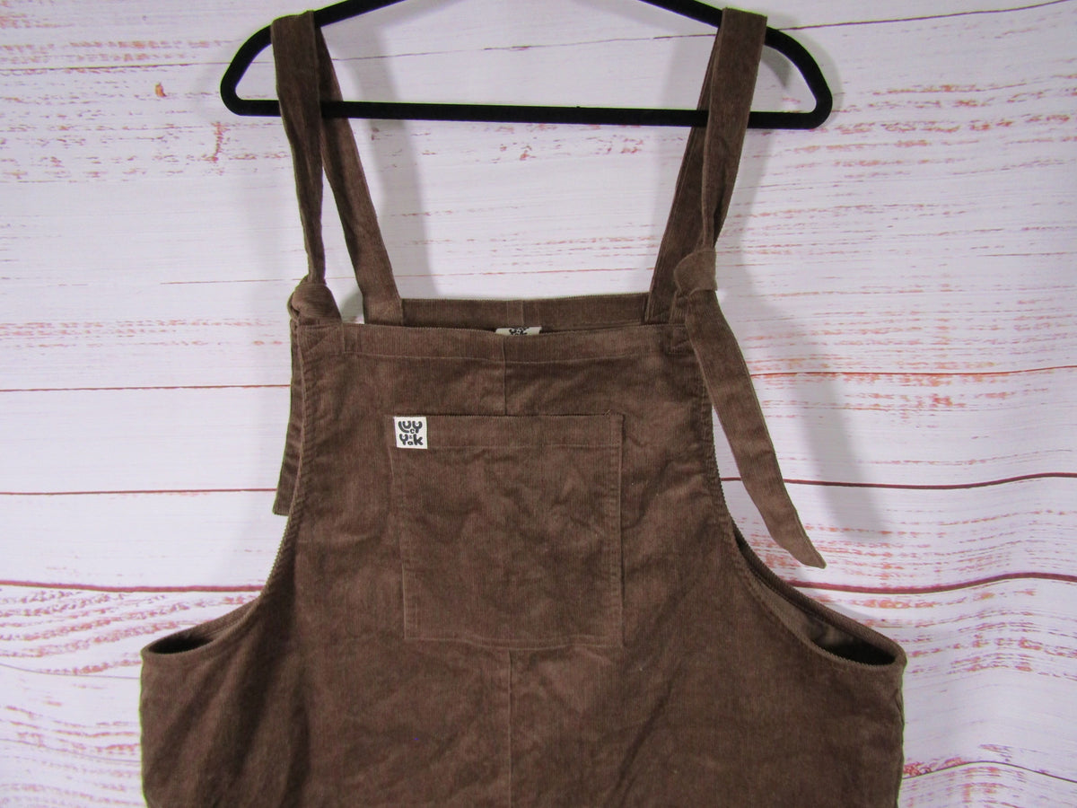 Lucy & Yak Women's Brown Corduroy Overalls Size 16