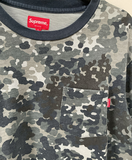 SS19 Supreme Gray German Camo Print Short Sleeve Size L
