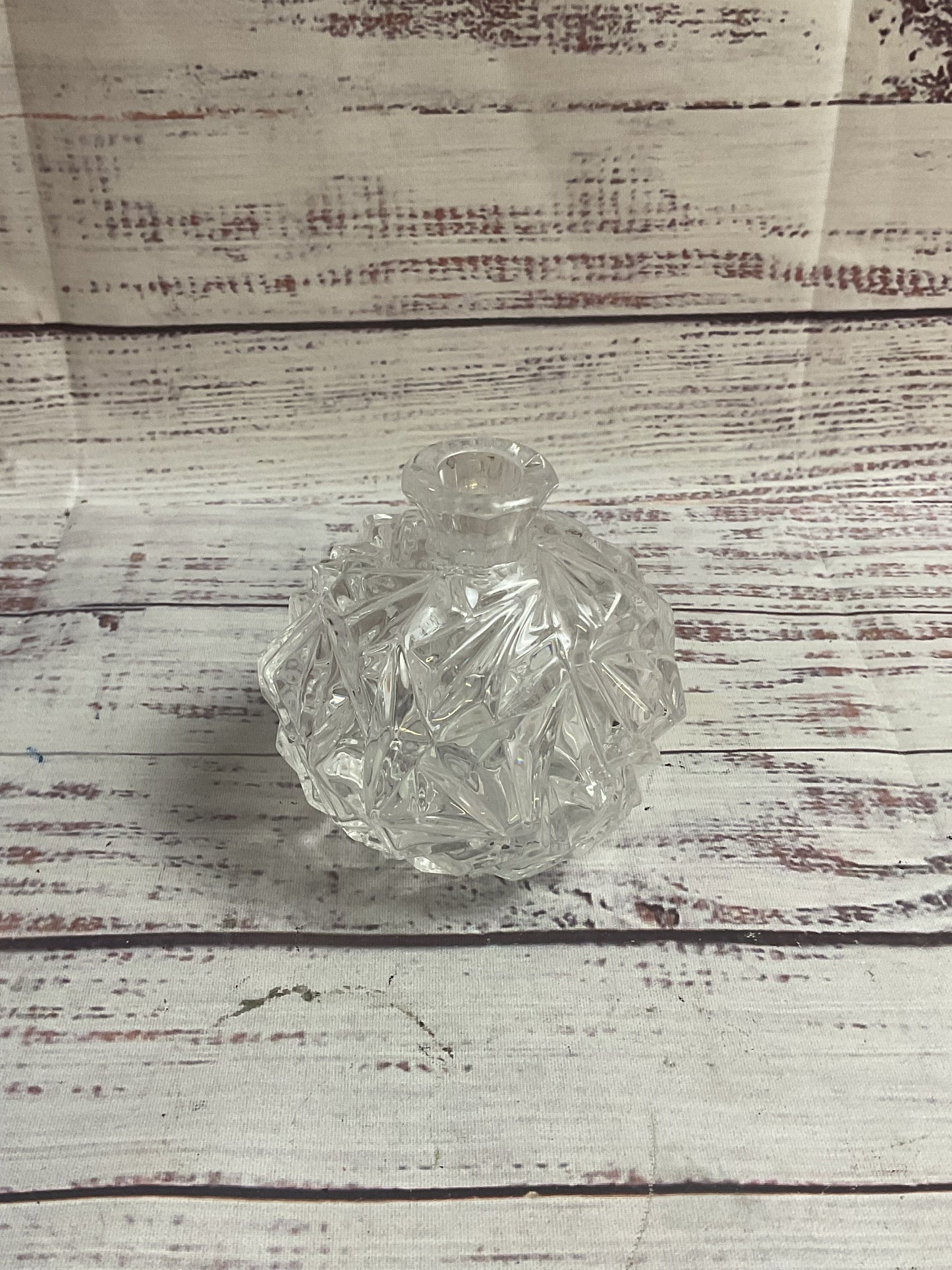 Tiffany Crystal Vase Perfume Bottle with Sticker