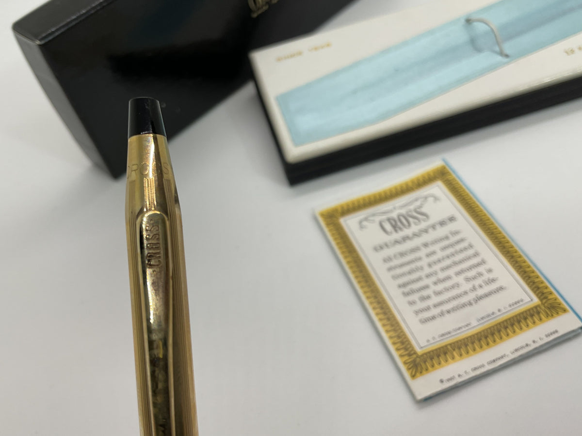 VTG. CROSS 1/20 12k Gold Filled Blue Ink Mechanical Pen