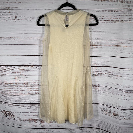 NWT J. Crew Collection Cream Layered Slip Mini Sweater Dress sz XXS MSRP $239