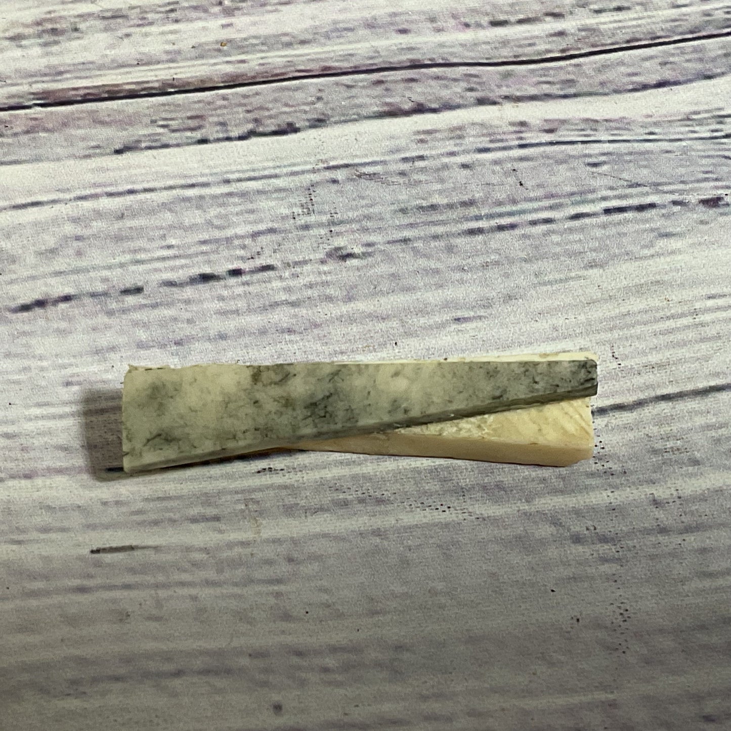 Thatched Wooden Bone Trinket Box 10" x 7"