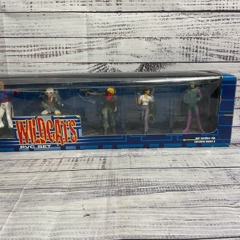 NOB Vintage Wildcats PVC Collectible Figurine Set By Jim Lee & Brandon Choi