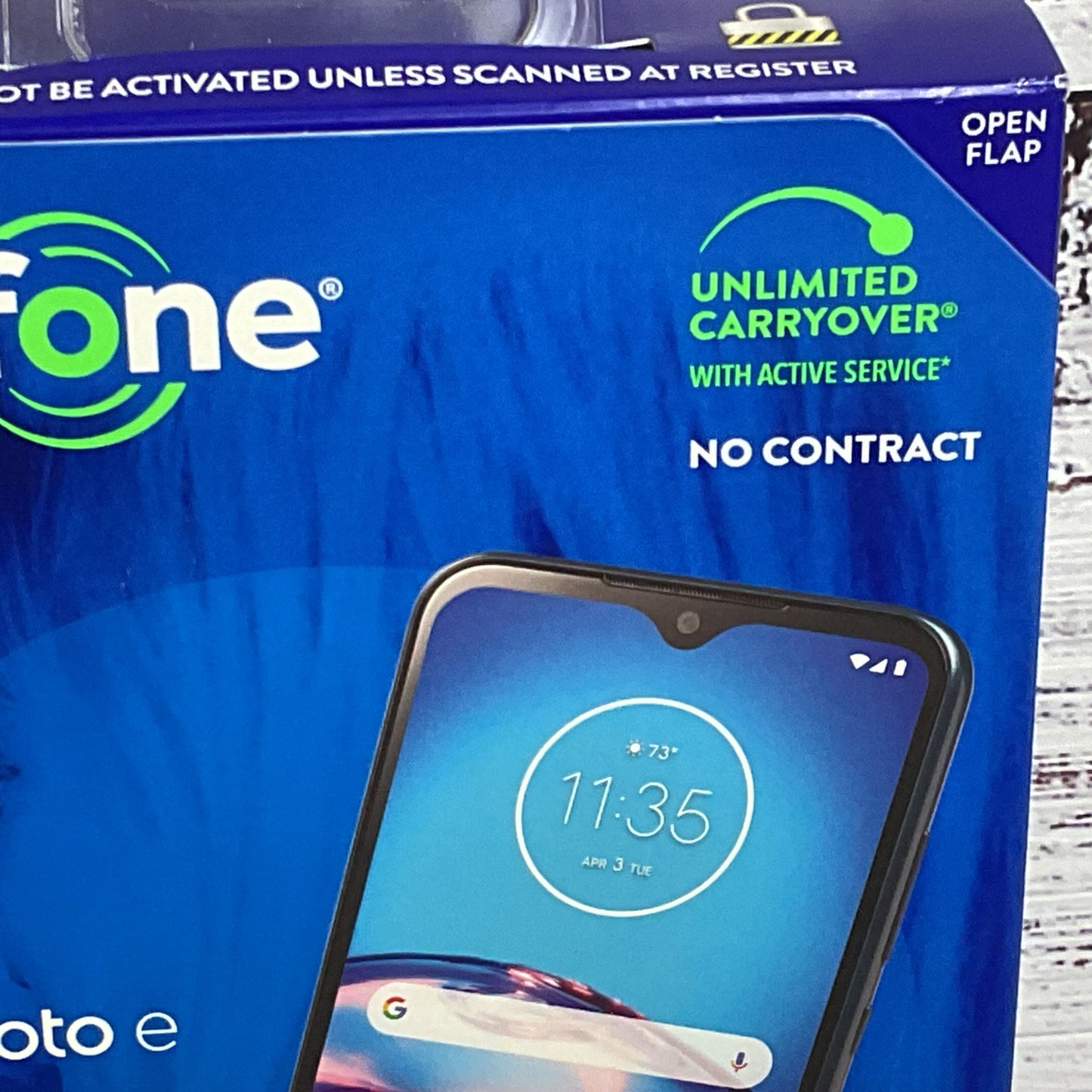 NEW SEALED TRACFONE Moto E No Contract 4G LTE Prepaid Smartphone
