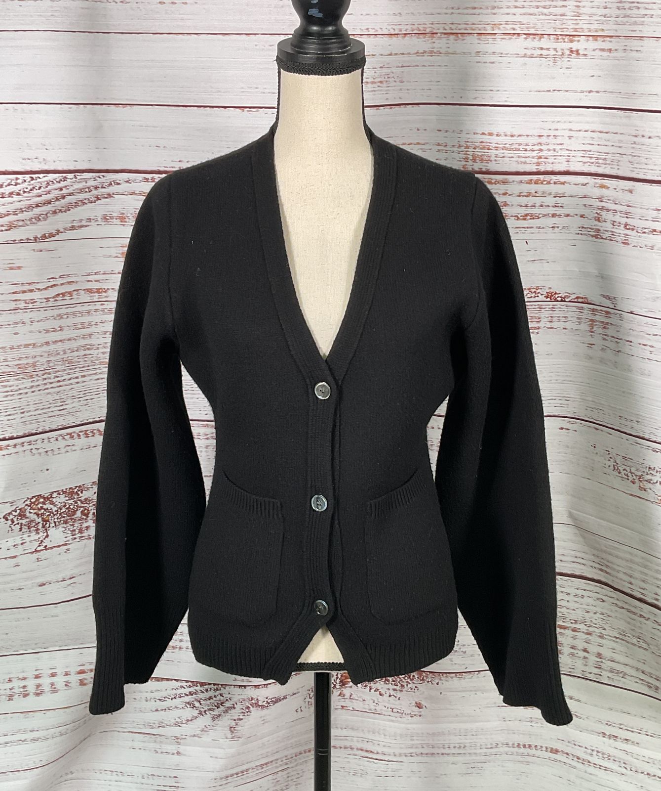 Almina Concept V Neck Cardigan Black S
