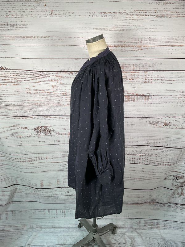 Arts & Science Women's Floral Print Navy Blue Oversized Blouse Size 1 Japan
