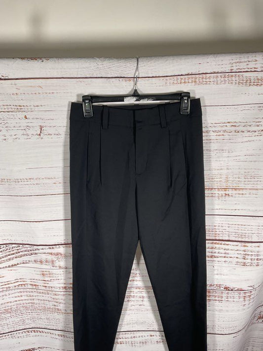 Anthony Vaccarello Women's Wool Black Dress Pants Size 34 EU Made in Italy