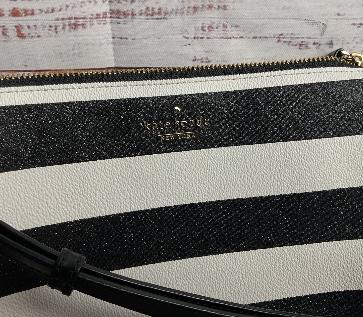 Kate Spade Striped Glitter Crossbody Bag Multicolor