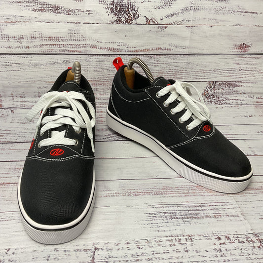 Heelys Black Red Heel Skate Wheel Sneaker Casual Shoe Men Size 7 New