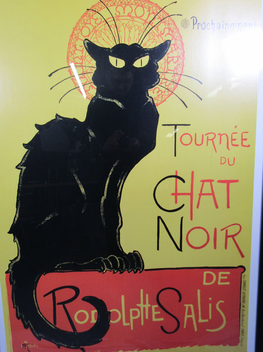 Tournée du Chat Noir Poster by Théophile-Alexandre Steinlen Framed