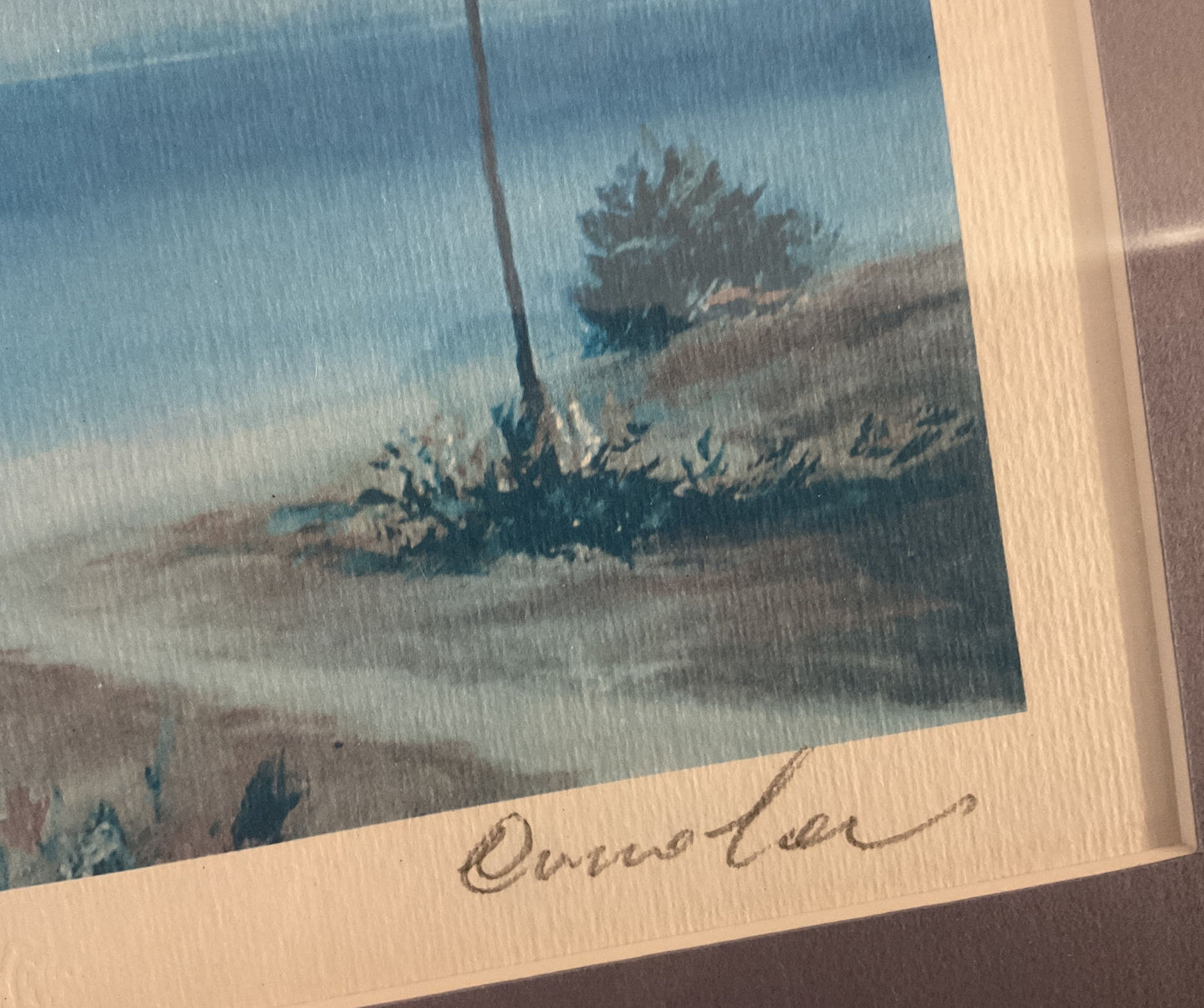 View of a Lakeside 452/500 Signed Print