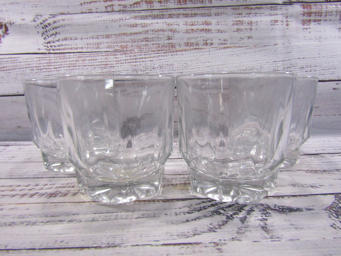 Brooks Brothers Prism Double Old Fashioned Whiskey Glasses Set of 4