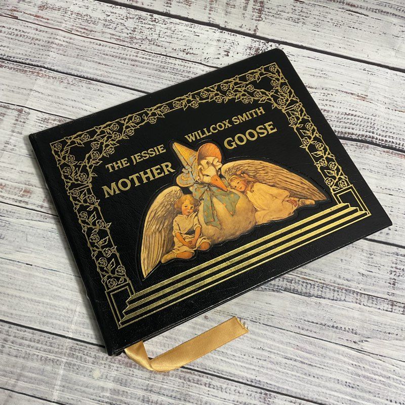 VTG. Jessie Wilcox Mother Goose Eaton Press Leatherbound Collector's Edition
