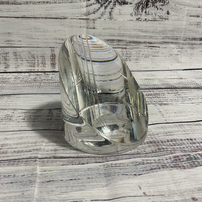 VTG. 1988 Steven V. Coreia Crystal Glass Art Paperweight