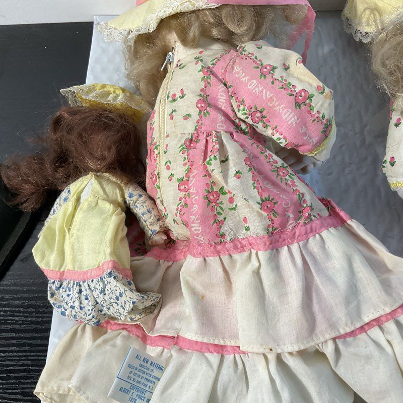 VTG. 1978 Albert E. Price Porcelain Dolls with Baby Doll- SET OF 4