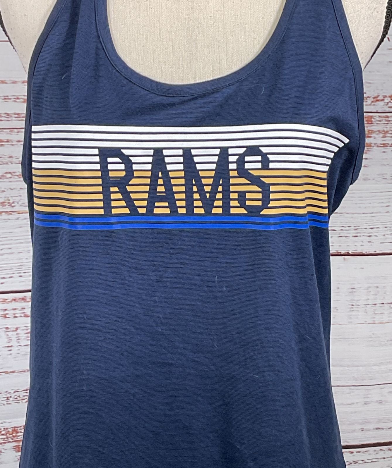 Nike NFL Rams Touch Performance Tank Top Navy L