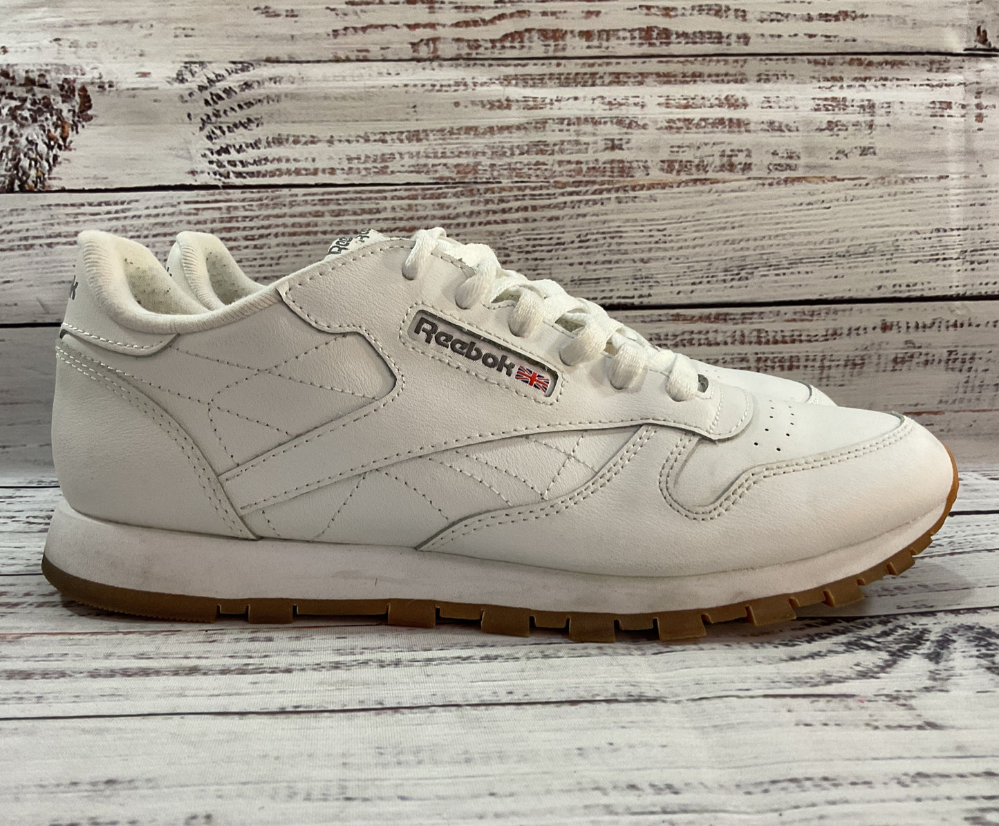 Reebok Men's Classic White Leather Low Top Sneakers Size 7