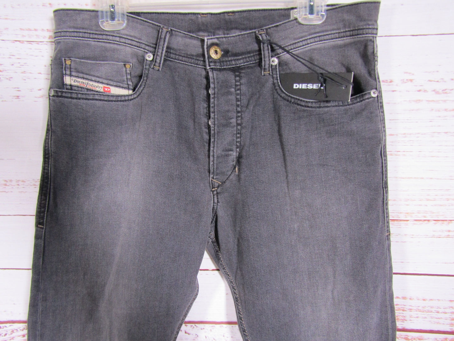 Diesel Tepphar Slim Carrot Men's Gray Slim Fit Jeans Size 31 x 32