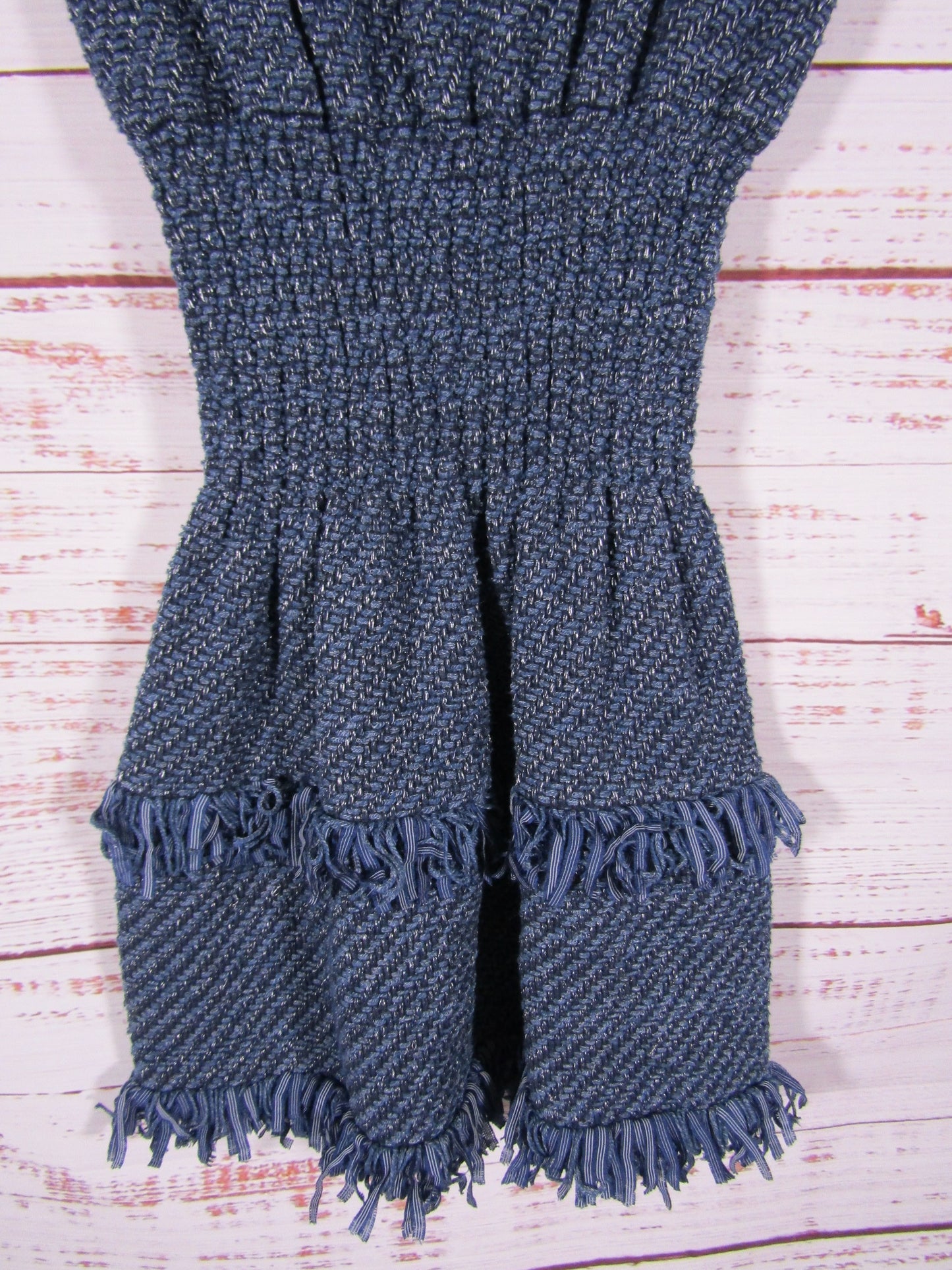 Maje Rabata Women's Blue Tweed Short Sleeve Mini Dress Size 2