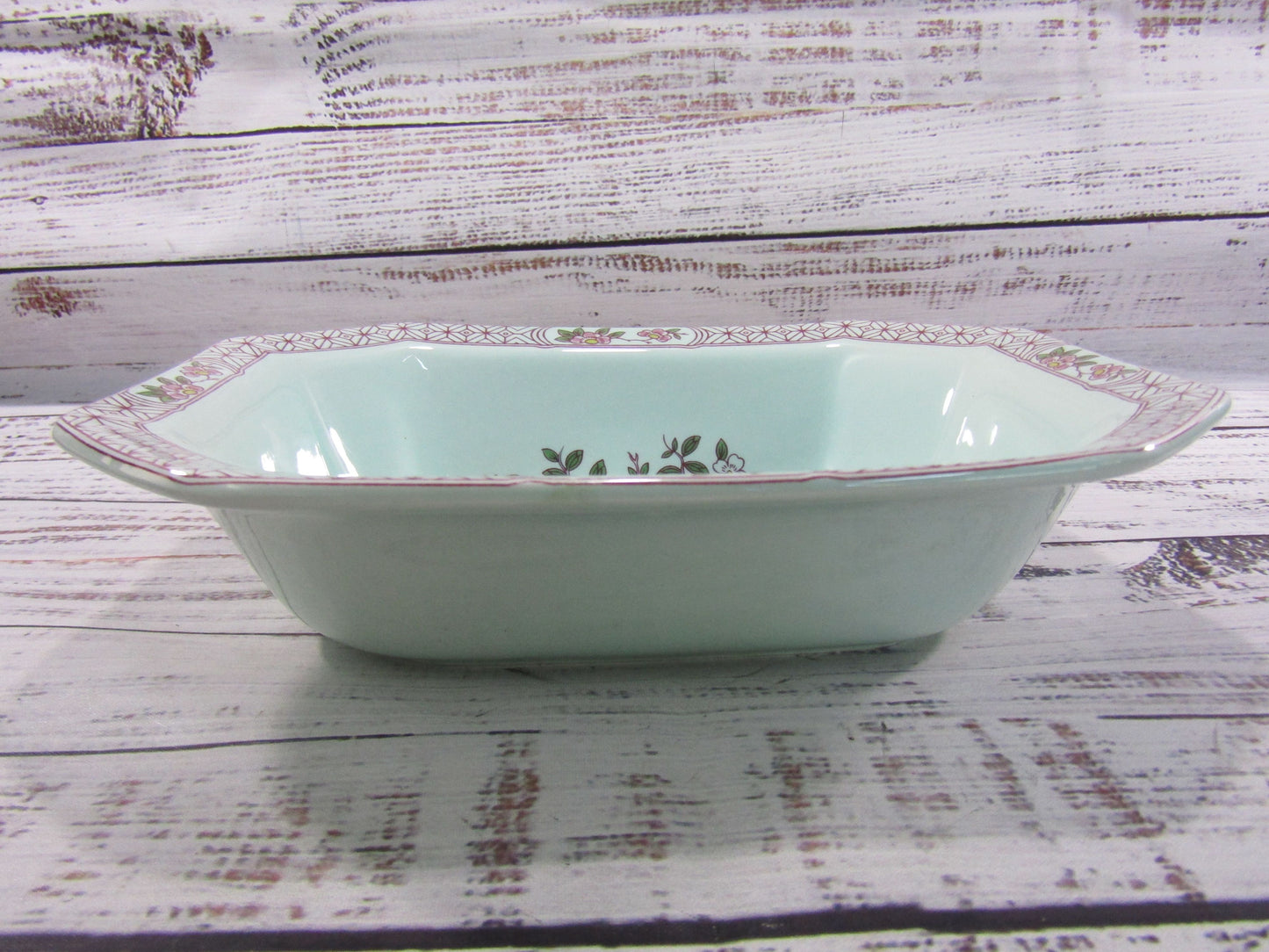 Adams Singapore Bird Floral Bird Motif Ironstone Vegetable Bowl Made in England