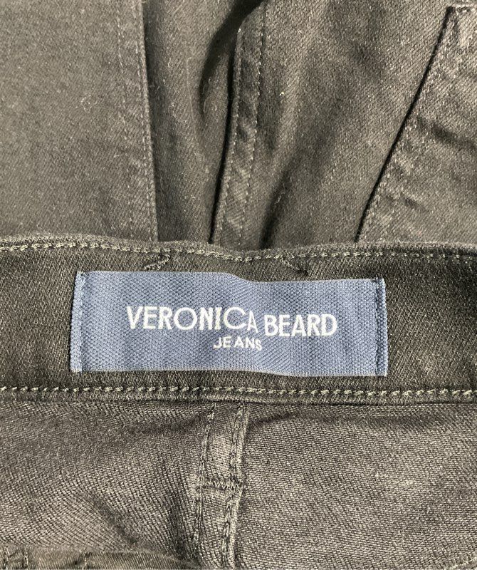 Veronica Beard Ryleigh Slim Straight Ankle High Rise Jeans Black Size 30 Women's