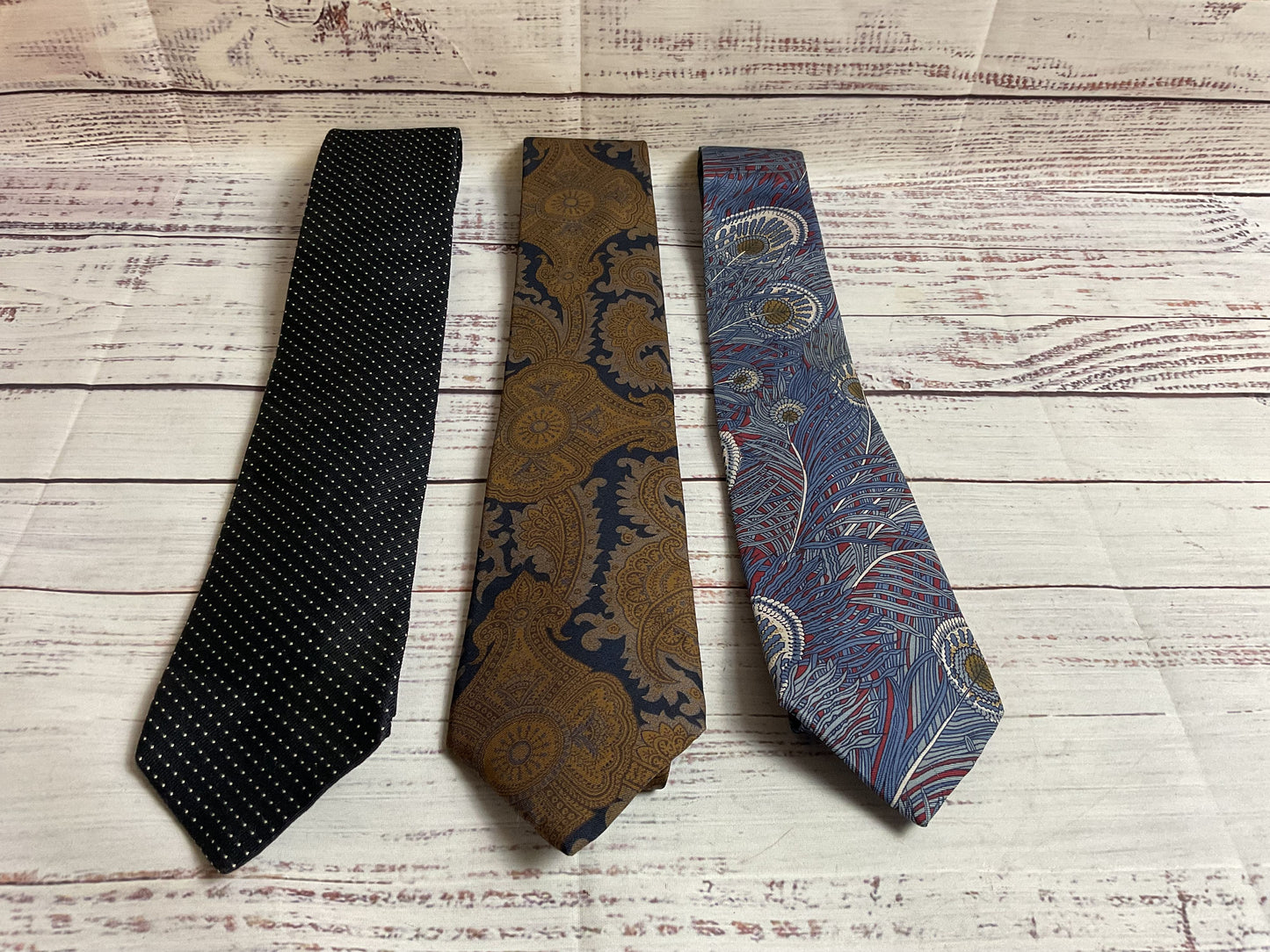 Lot of 3 Vintage John Bull/Liberty of London Silk Ties