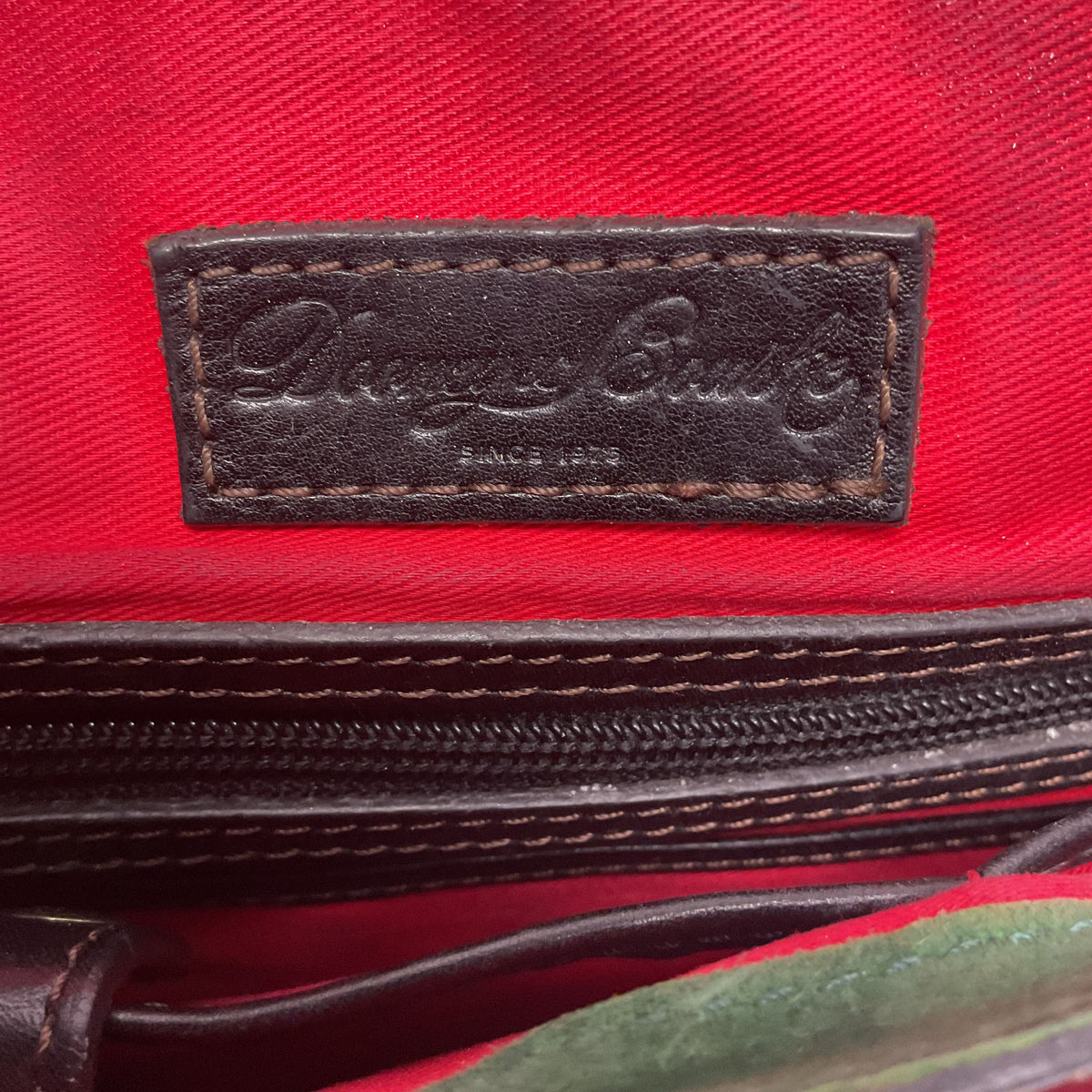 Dooney & Bourke Florentine Leather Full Flap Saddle Crossbody Purse