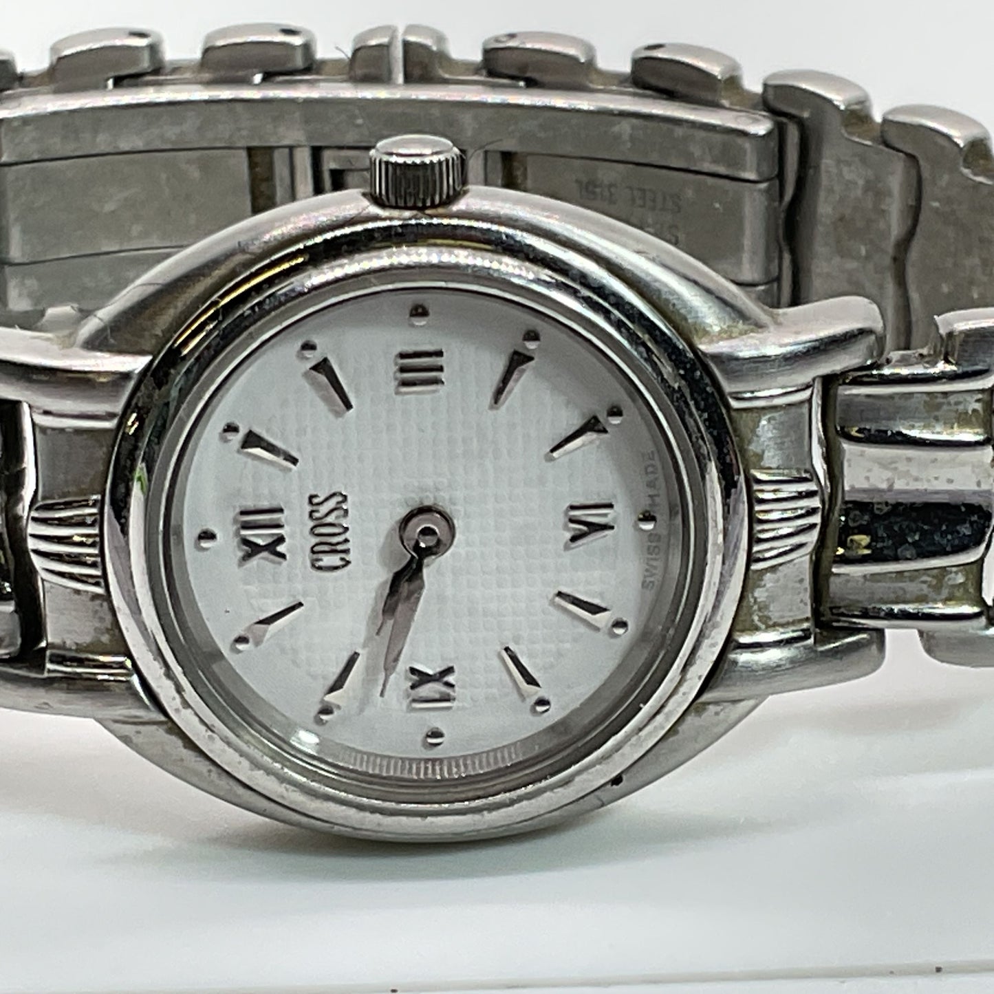 CROSS LW10A Women's Silver Tone Stainless Steel Watch- 5.75"