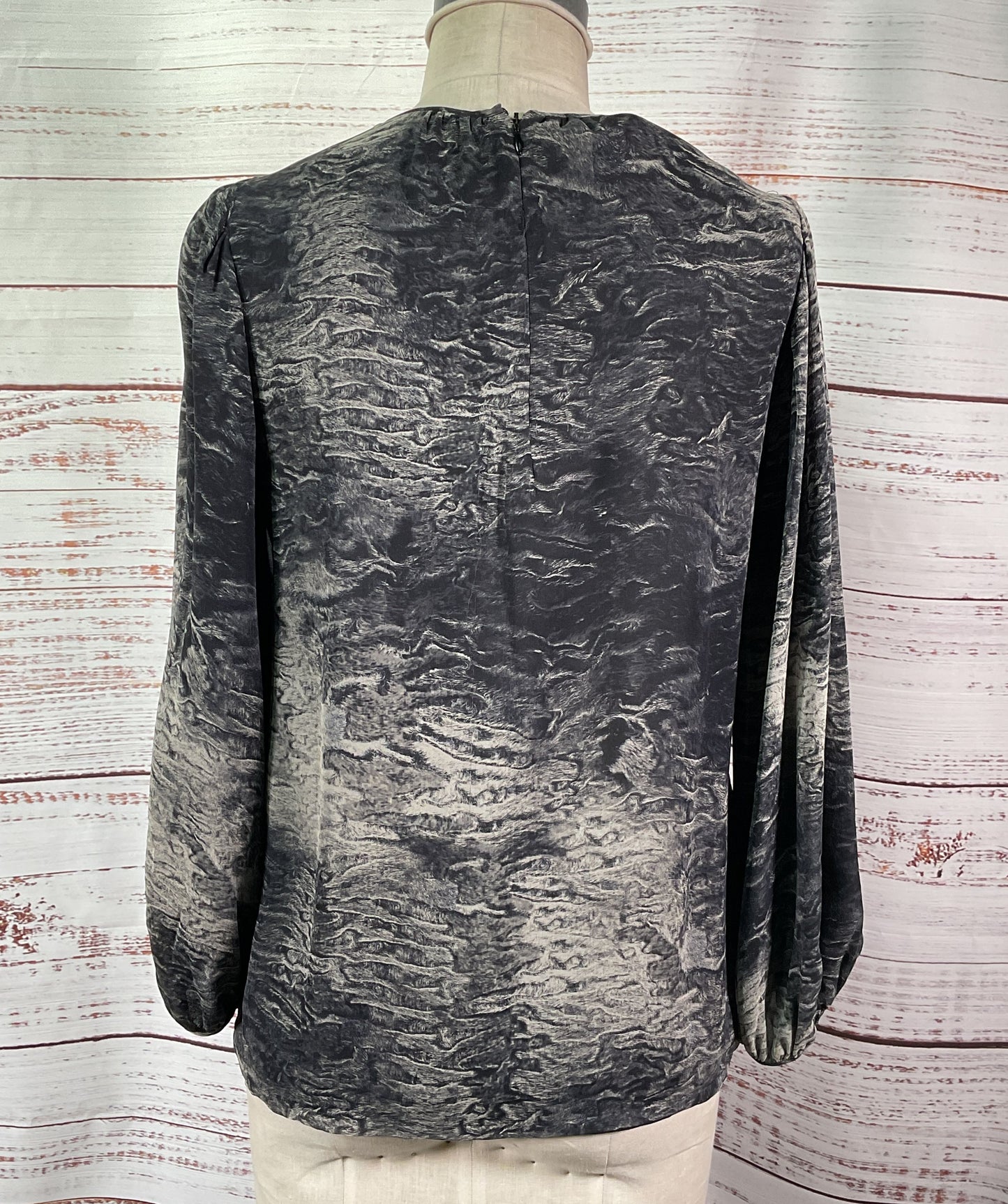 Gambattista Valli Silk Marble Print Multicolor Blouse Multicolor XXS