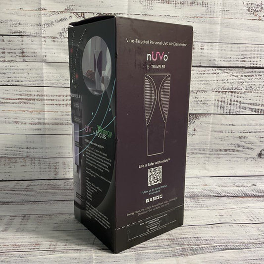 NOB Nuvo Traveler Virus-Targeted Personal UVC Air Disinfector Purifier