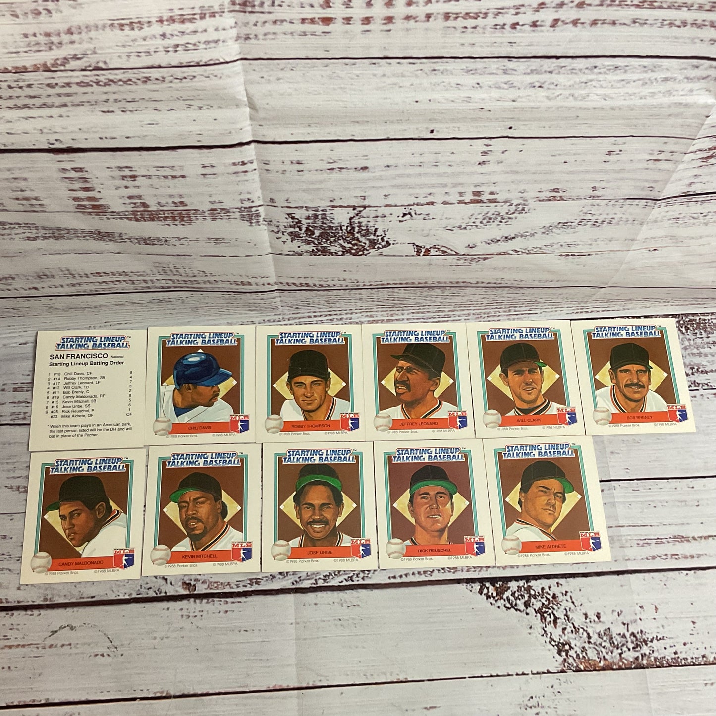 1988 Parker Brothers Starting Lineup Talking Baseball PADRES, DODGNERS, GIANTS