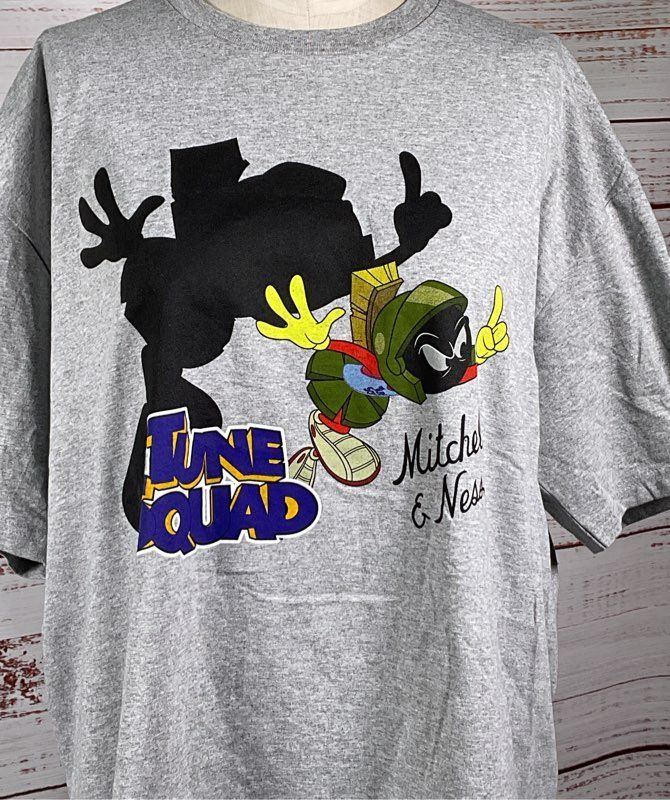 Mitchell & Ness Men's Space Jam 2 Toon Squad Marvin the Martian T-Shirt Gray XXL