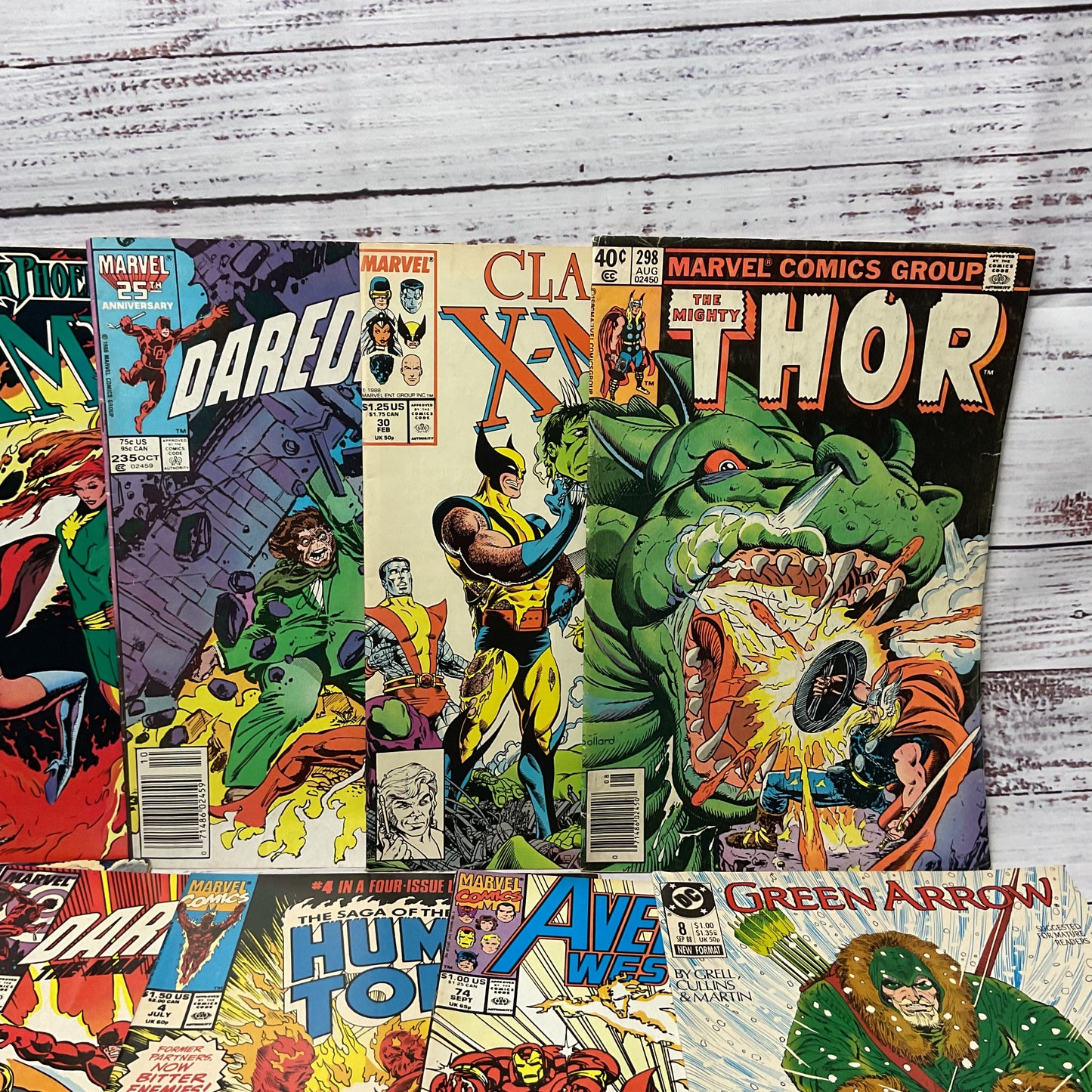 Vintage Marvel DC Comics Mixed Lot Of 11 Comic Books