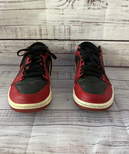 Men's Nike Air Jordan 1 Low SE Red & Black Sneakers Size 11
