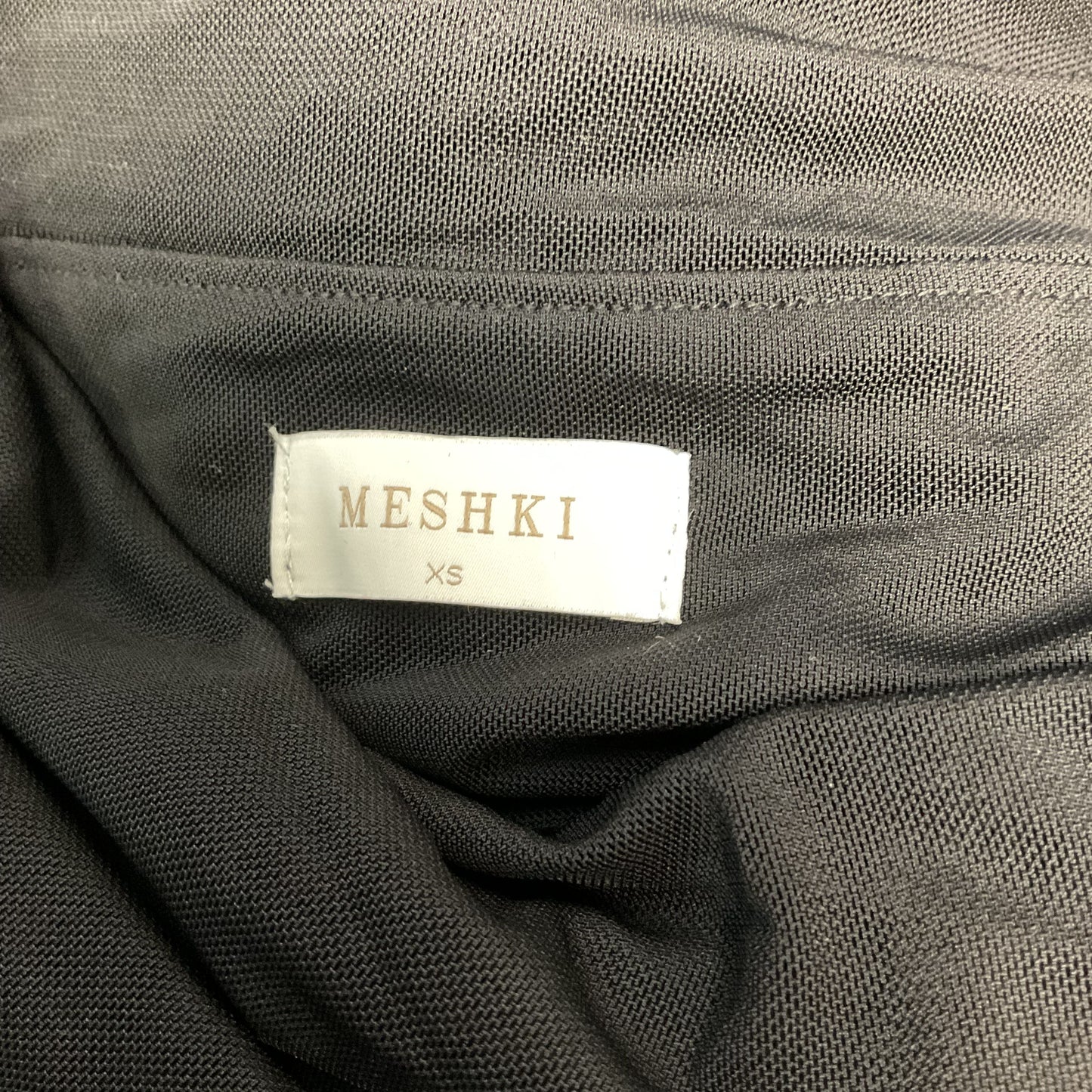 Meshki Long Sleeve Sheer Black Mesh Dress - Size XS